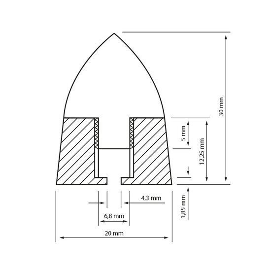 Dynavox SPIKES 4 STUKS MESSING - 207658