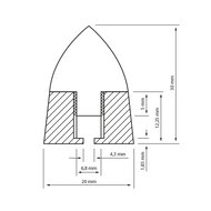 Dynavox SPIKES 4 STUKS MESSING - 207658